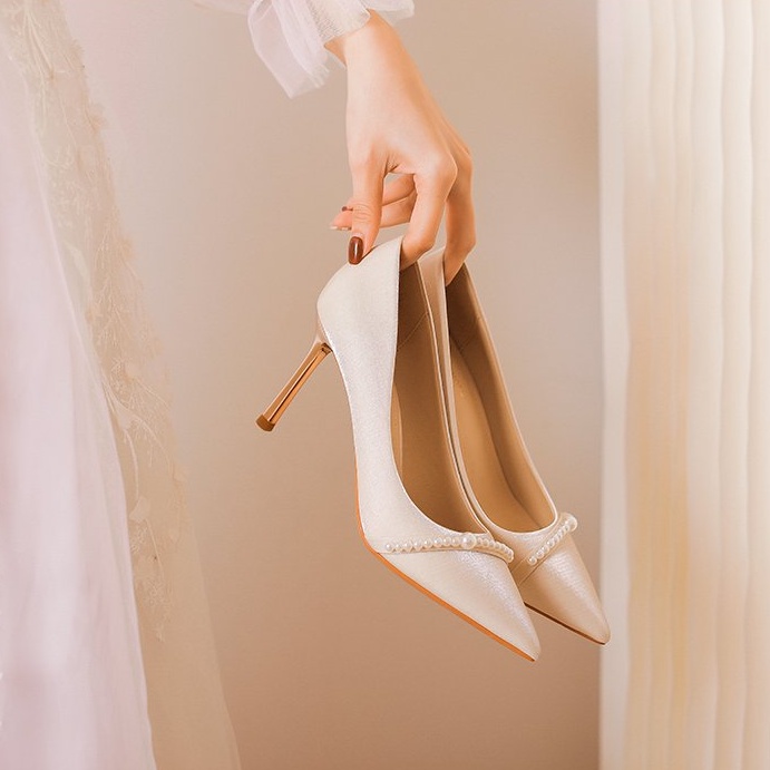 Giày Cao Gót Hai Cách Mang Thời Trang Mới 2022 Dành Cho Cô Dâu