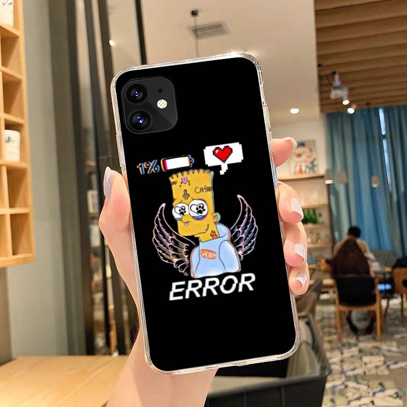 Ốp Điện Thoại Dẻo Trong Suốt Họa Tiết Hoạt Hình The Simpson Cho iPhone 11 Pro 5 5s 6 6s Plus 7 8 Plus X XS XR XS Max