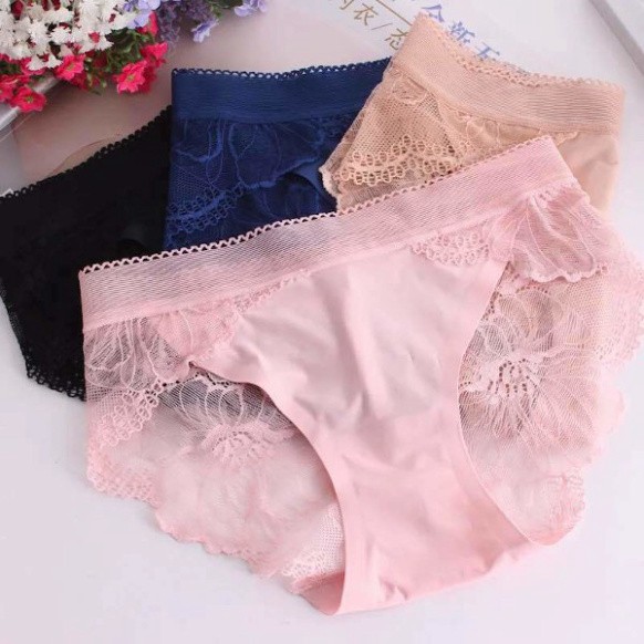 Quần Lót nữ Đúc Pha Ren Hoa siêu hot freesize