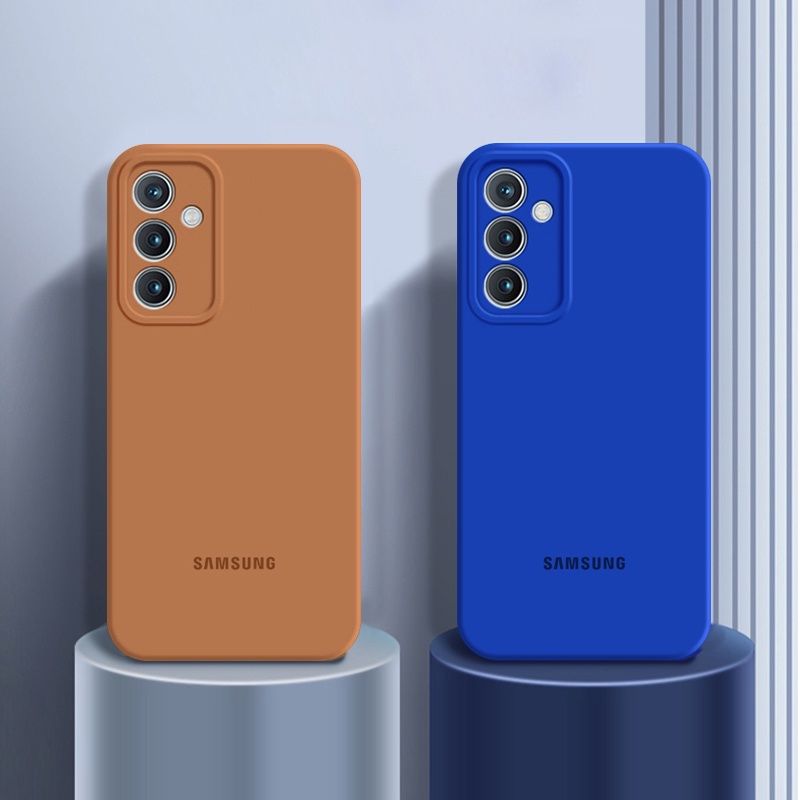 Ốp Điện Thoại Silicon Dẻo Màu Trơn Thời Trang Chống Sốc Cho Samsung Galaxy M23 M13 M33 M53 M52 M31 M21 M30S F23 M14 5G 4G