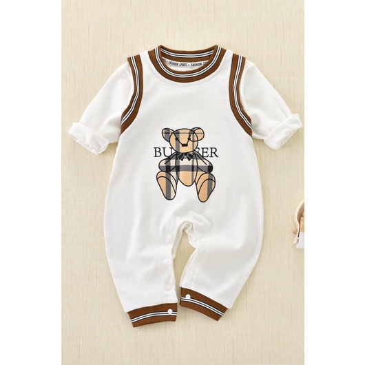 Áo Liền Quần Dài Tay Thời Trang Mùa Thu Mới Cho Bé Sơ Sinh