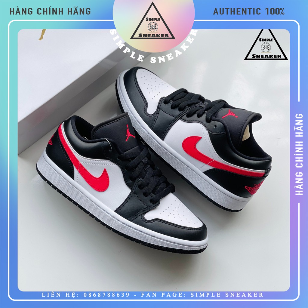 Giày Nike Jordan 1 FREESHIP Jordan 1 Siren - Giày Nike Air Jordan 1 Siren Red Cổ Thấp Chính Hãng - Simple Sneaker