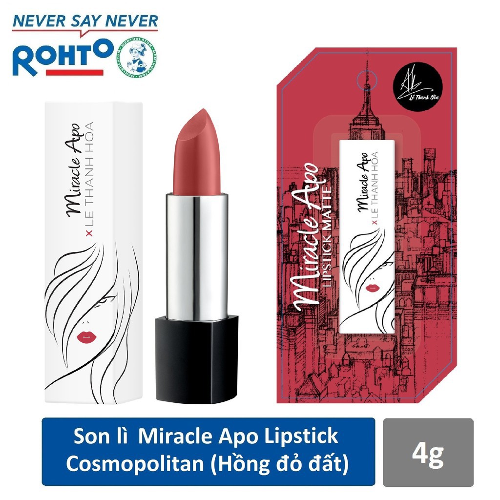 ✅ (CHÍNH HÃNG) Son lì Miracle Apo Lipstick Matte x Lê Thanh Hòa 4g