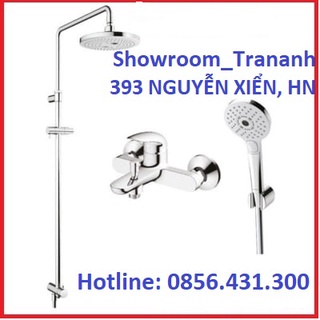 Bộ sen cây nóng lạnh toto tbs03302v kết hợp thân dm907cs/tbw01002b + bát dgh108zr/tbw01010a, sen tắm đứng