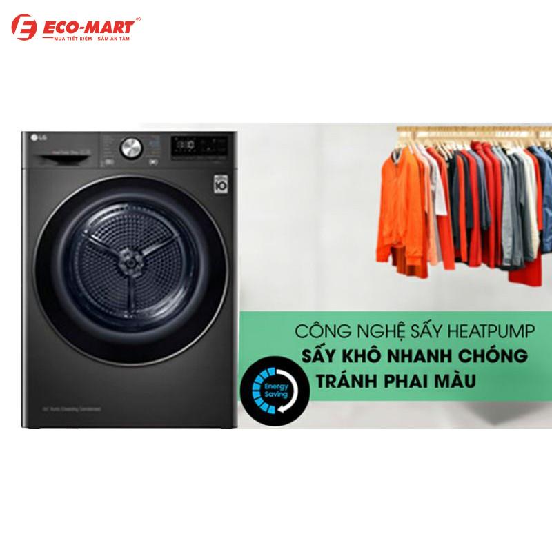 Máy sấy bơm nhiệt LG 9 Kg  DVHP09B