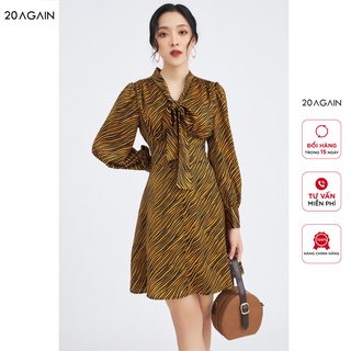 Đầm xòe dài tay cổ nơ - 20 Again - DEC0060