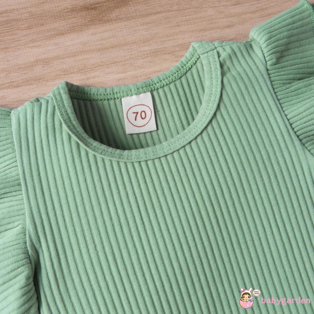 Set Áo Liền Quần + Chân Váy Tutu + Băng Đô In Hoa Cho Bé Gái 0-24 Tháng Tuổi