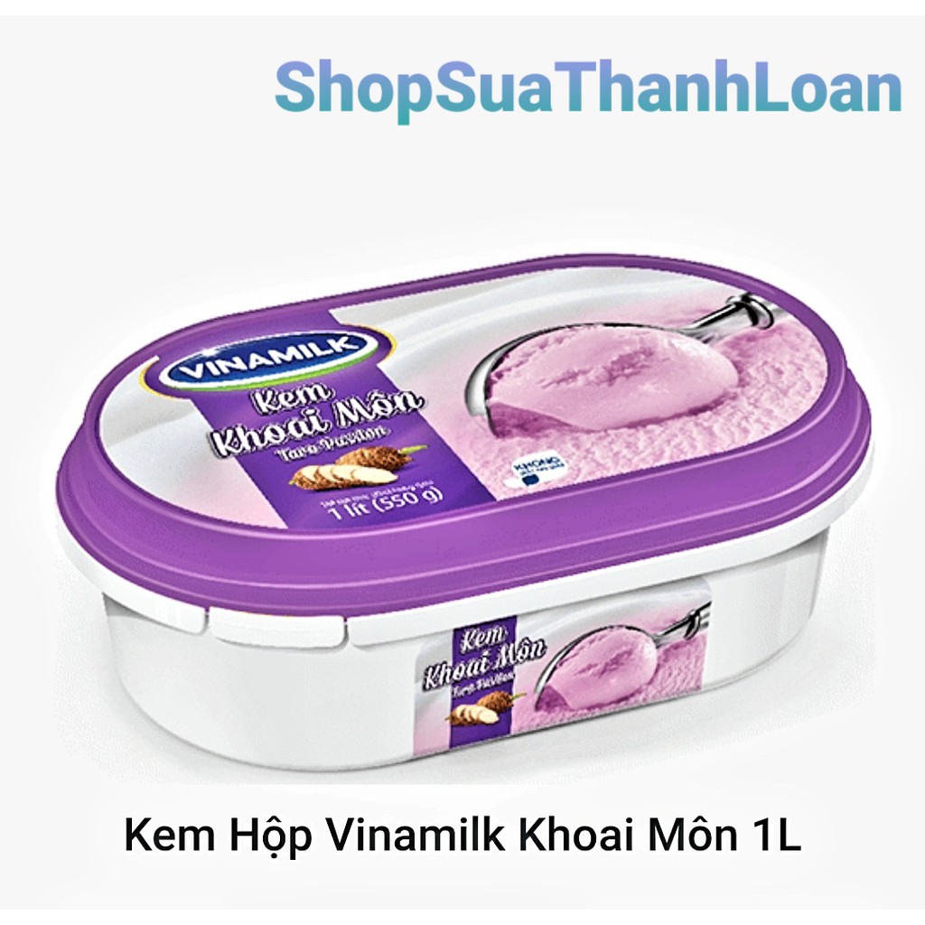 [GIAO NowShip] KEM HỘP VINAMILK ĐẬU XANH - HỘP 1L/450ML