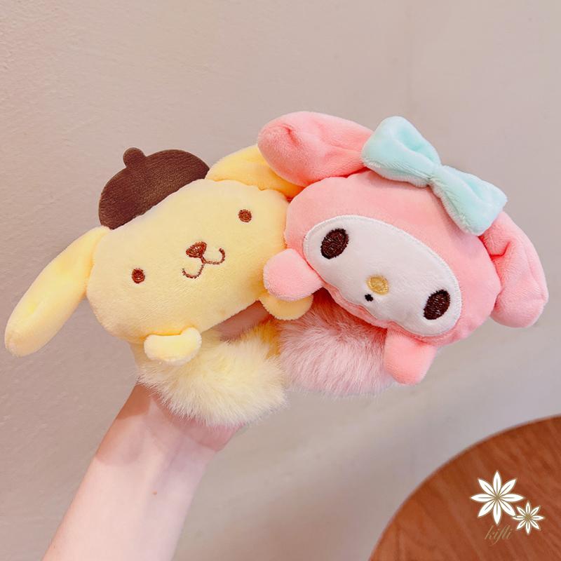 Hàng Mới Về Dây Buộc Tóc Đính Búp Bê Hoạt Hình Sanrio Dễ Thương Thời Trang Thu Đông Cho Nữ