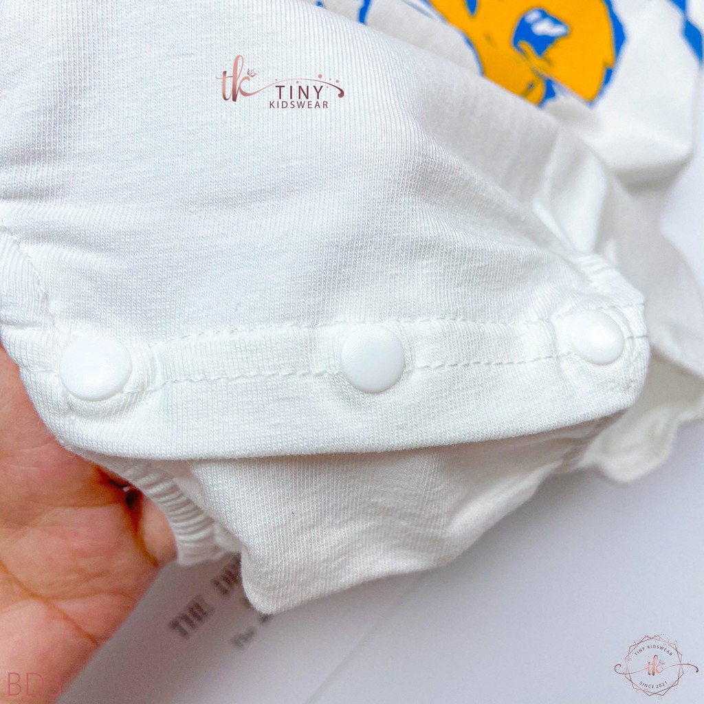 Bộ bodysuit cotton ngắn tay hình hổ UCLA cho bé từ 4-13kg [BD3]