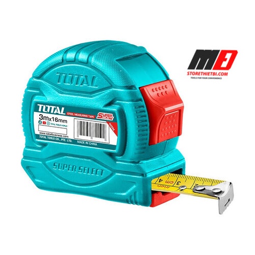 Thước kéo  thép nền vàng  3x16mm 5x25mm 8x25mm  TOTAL