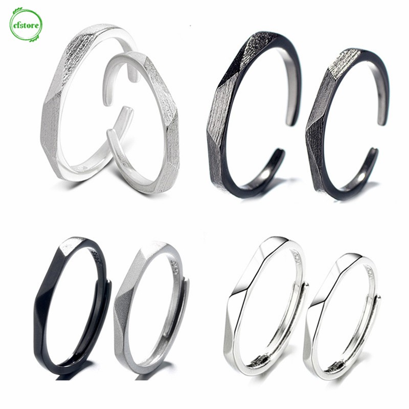 Nhẫn hở tùy chỉnh kích thước thiết kế đơn giản thời trang cho cặp đôi
