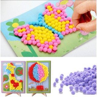 Tranh dán pom pom cho trẻ