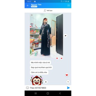 ÁO DÀI MẸ ĐÍNH PHA LÊ CAO CẤP
