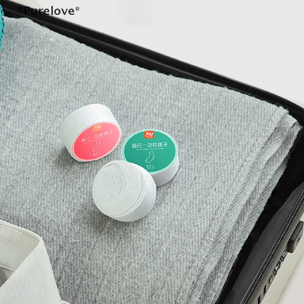 Set 5 Đôi Tất Dạng Nén Thoáng Khí Sử Dụng Một Lần Tiện Lợi Khi Đi Du Lịch