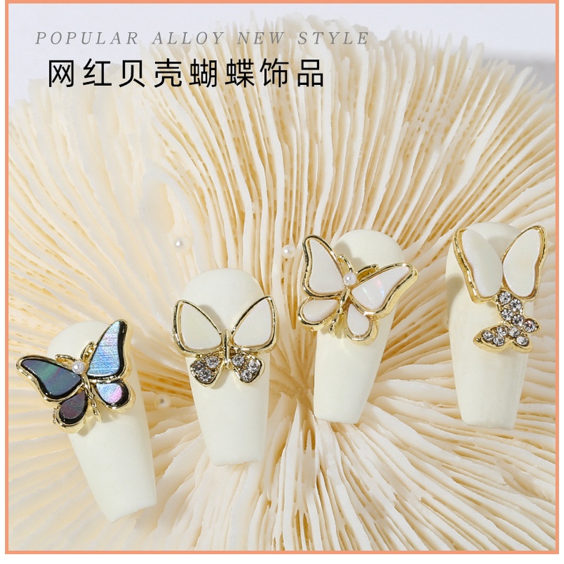 [Hàng mới về] Phụ kiện hình bướm trang trí móng tay nghệ thuật hợp thời trang