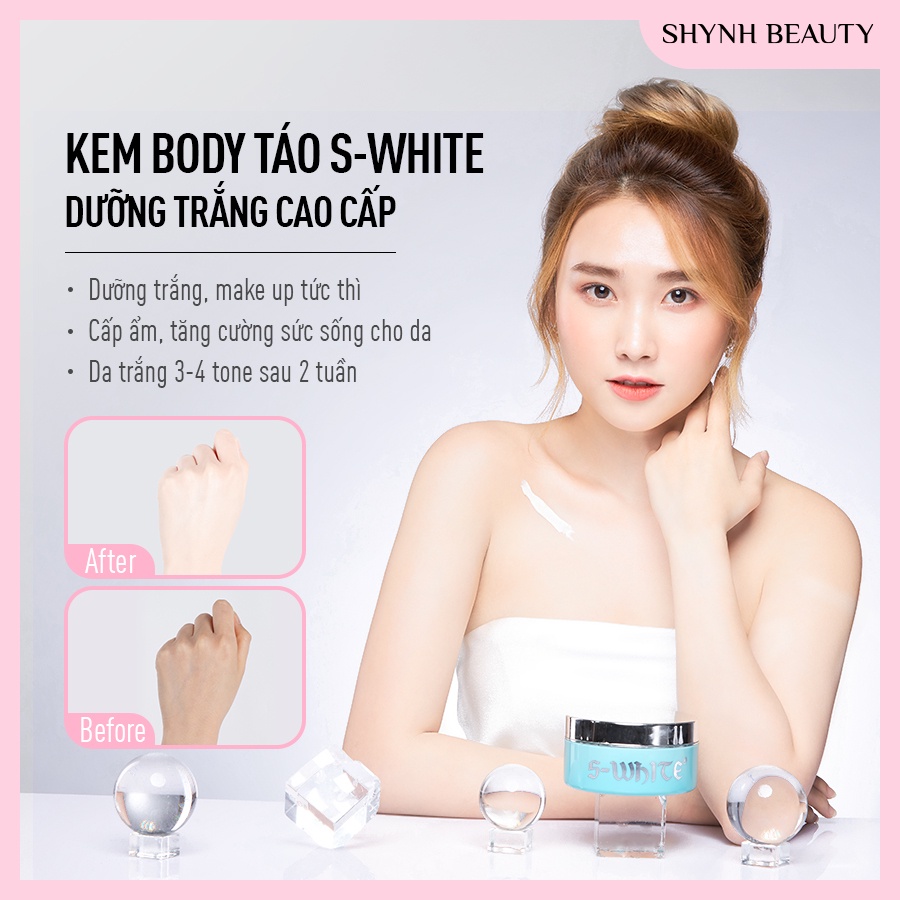 Kem Body Táo SWhite Dưỡng Da Mềm Mịn 200gram