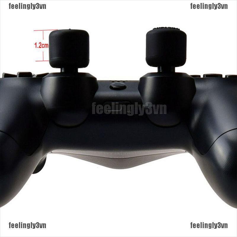 ❤ADA❤ 8 đầu bọc nút cho tay cầm màu đen Silicone cho PS4 Game Analog Controller TO