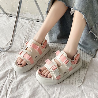Dép sandal đế độn siêu đẹp phong cách Ulzzang