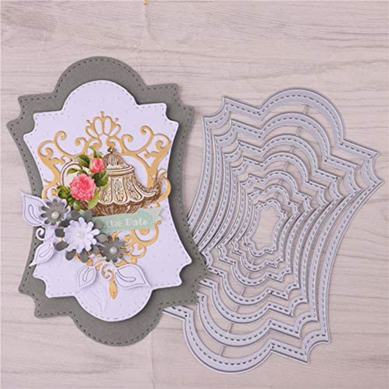 Khuôn Cắt Hình In Nổi Bằng Kim Loại Dùng Trang Trí Thẻ Scrapbook