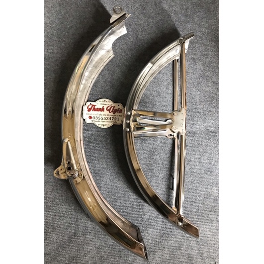 BỘ DÈ TRƯỚC SAU XE 67+68 INOX 304 DÀY DẶN