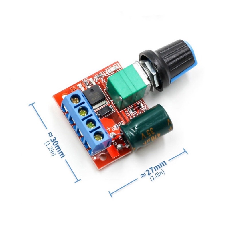 Mô Đun Điều Khiển Tốc Độ Động Cơ Mini 5a 90w Pwm DC-DC 4.5v-35v 12v 24v