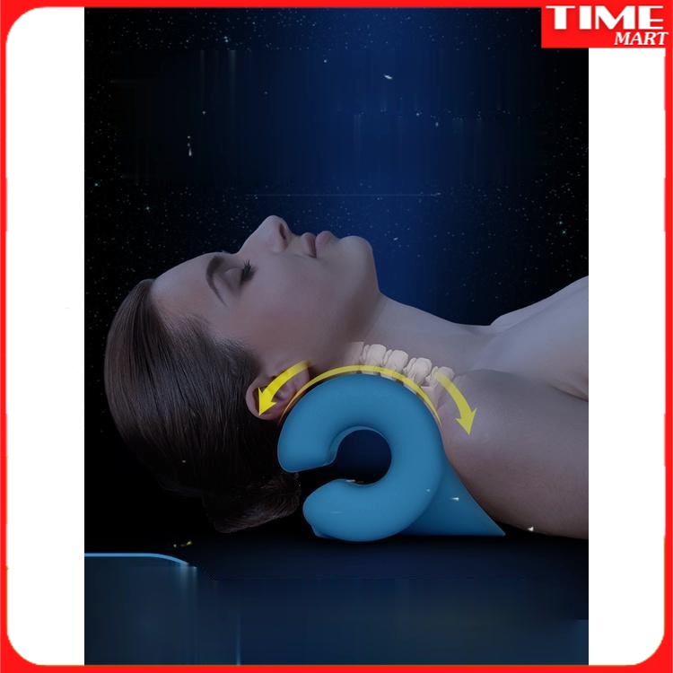 Gối Kê Cổ Sửa Thẳng Và Chống Cung Chuyên Dụng Hỗ Trợ Ngủ Massage Kéo Phong Phú Gói Sưởi Ấm Chỉnh Sửa Gối Bảo Vệ Cổ [TIME