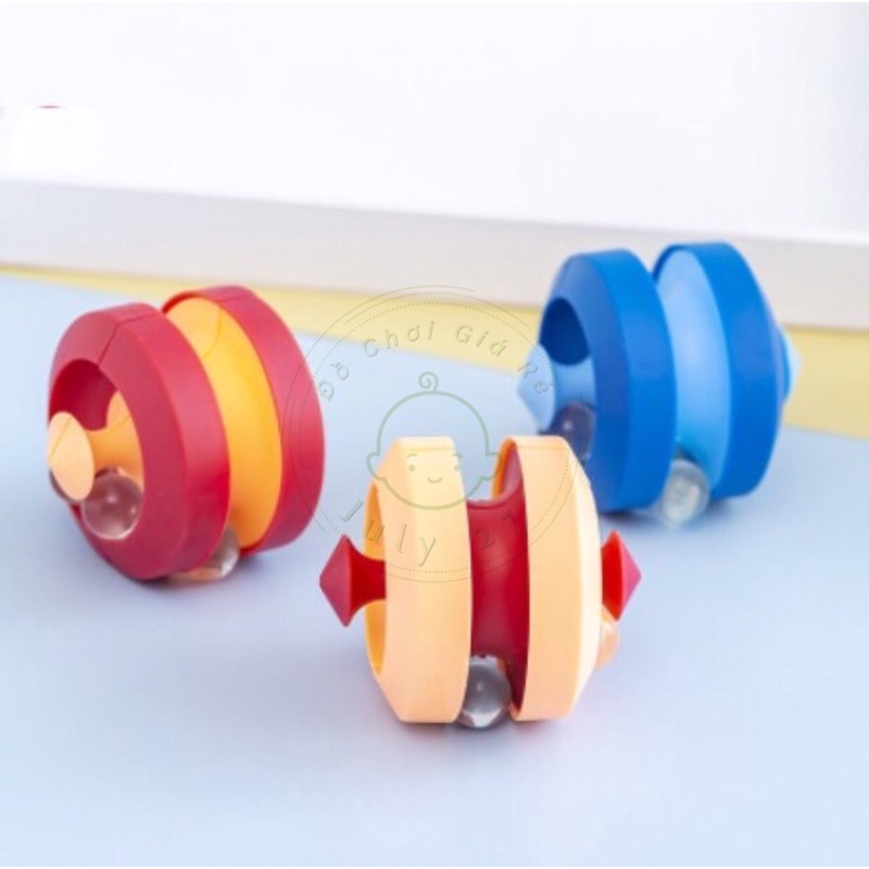 Cù Quay + Con Quay + Rubik Kết Hợp 3 Trong 1, Đồ Chơi Giảm Stress