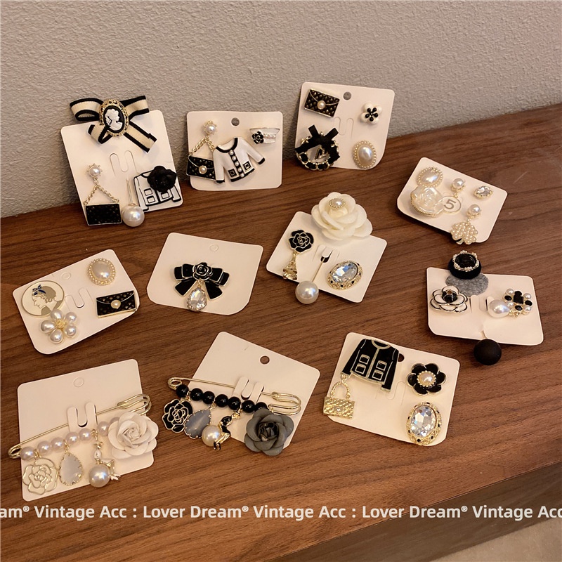 Trâm Cài Áo Hình Hoa Trà Đính Ngọc Trai Nhân Tạo Thời Trang