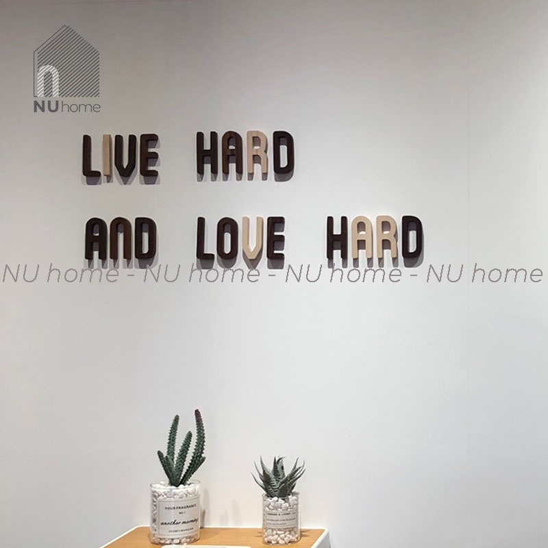 nuhome.vn | Chữ gỗ trang trí cao cấp, chất liệu gỗ tự nhiên, dùng để trang trí phong cách đẹp mắt sáng tạo