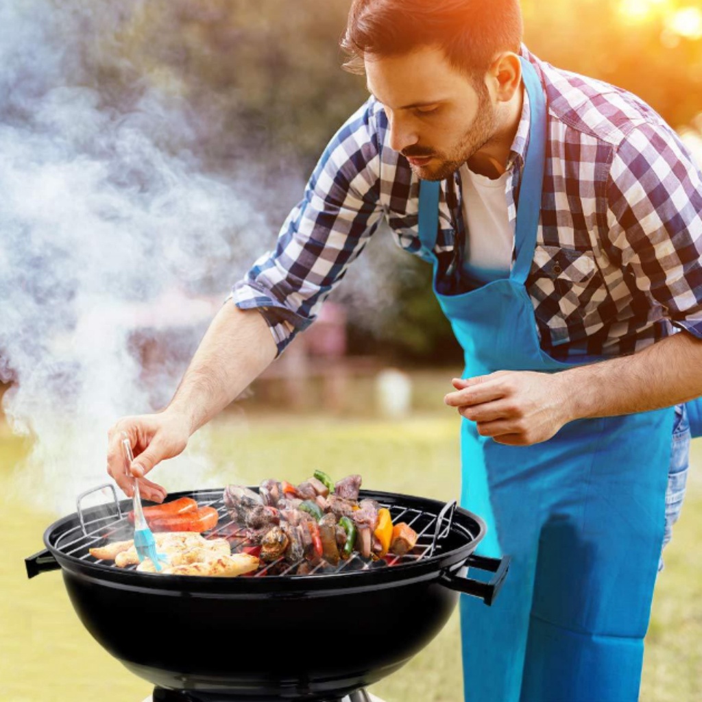 Bếp nướng BBQ than hoa dã ngoài ngoài trời loại bếp tròn cao cấp