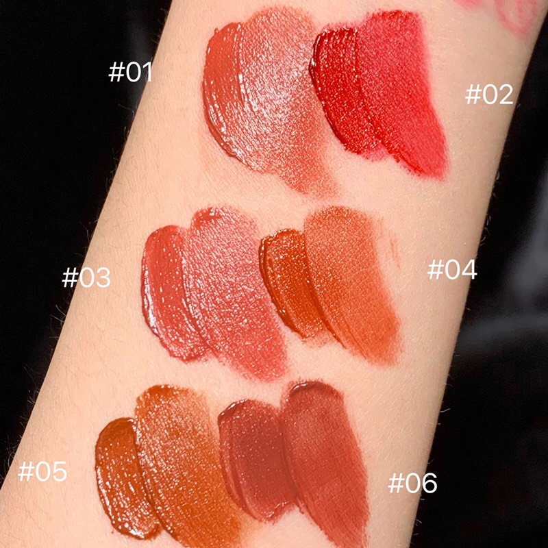 Son kem bùn hạt dẻ CAPPUVINI Powdery Waxy Waxy Ice Magic Chestnut Lip Glaze HERORANGE Chestnut Velvet HERO14 CAPU18