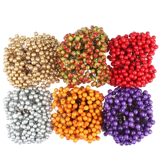 Jqpdyp! set 400 quả cherry nhựa trang trí giáng sinh