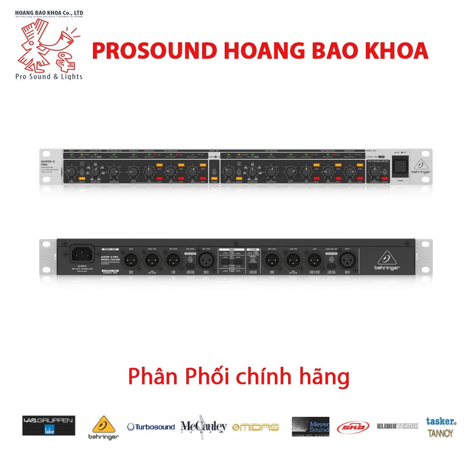 Crossover CX3400 V2 - Bộ xử lý tín hiệu âm thanh Behringer