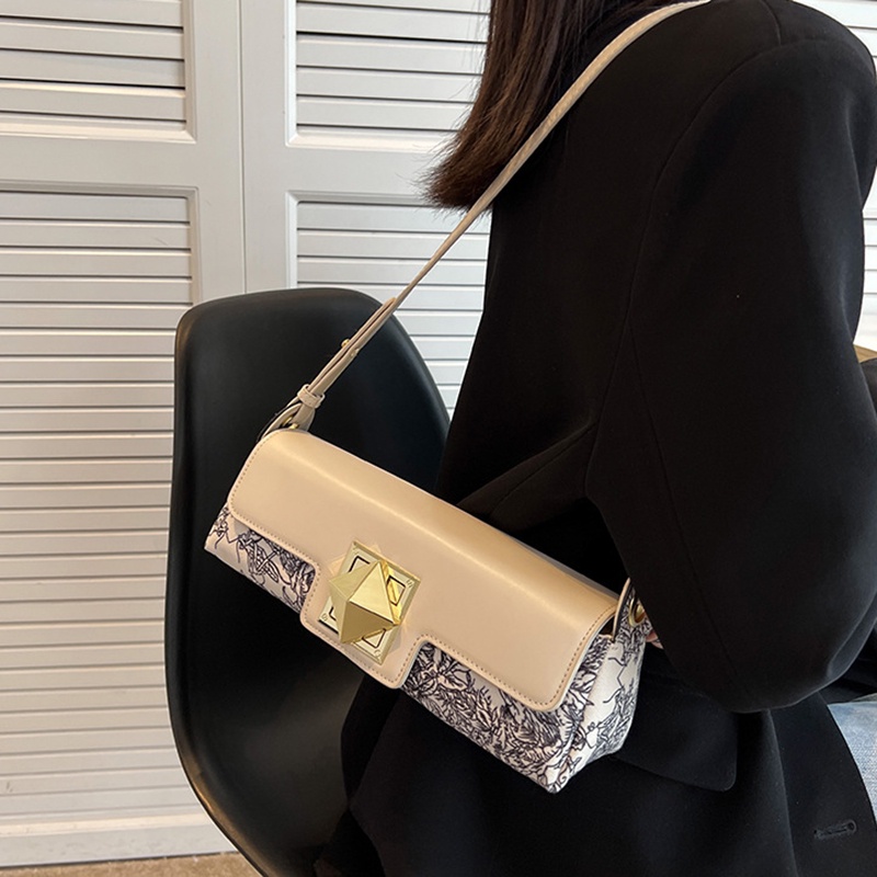 Ielgy Túi Đeo Một Bên Vai Phối Màu Tương Phản Phổ Biến Cho Nữ