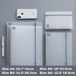Bìa còng nhựa CỨNG mờ A4 B5 A5 A6 - Bullet journal planner