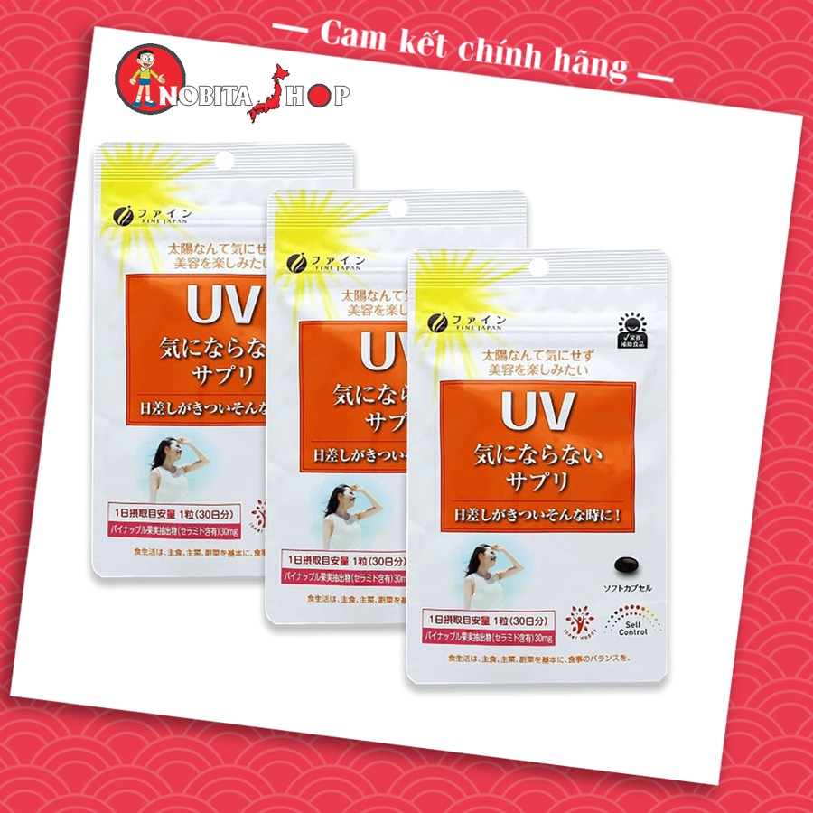 [Sẵn hàng] Viên uống chống nắng UV Care Plus - Viên uống chống nắng Nhật Bản UV Fine Japan