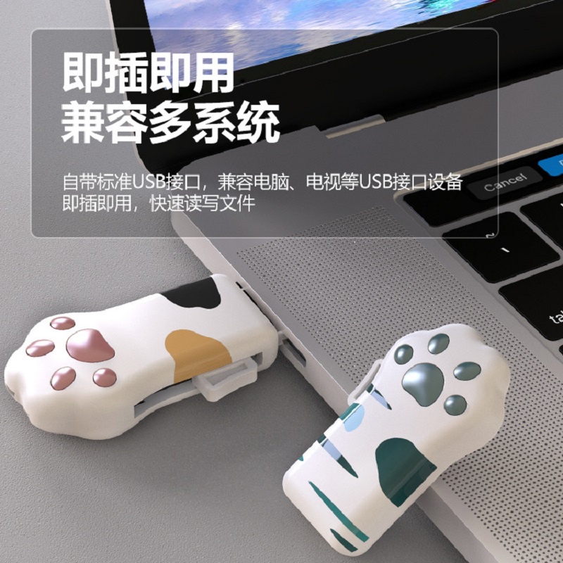 Đĩa U Hình Chân Mèo Dễ Thương 32G/64G