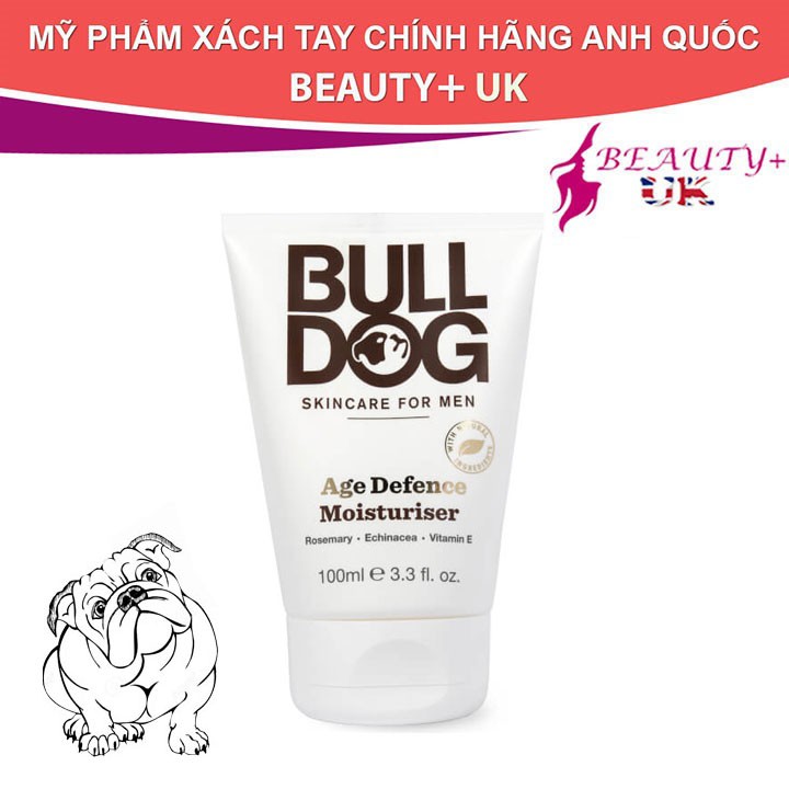 Kem dưỡng ẩm Bulldog Moisturiser Skincare dành cho nam giới 100ml