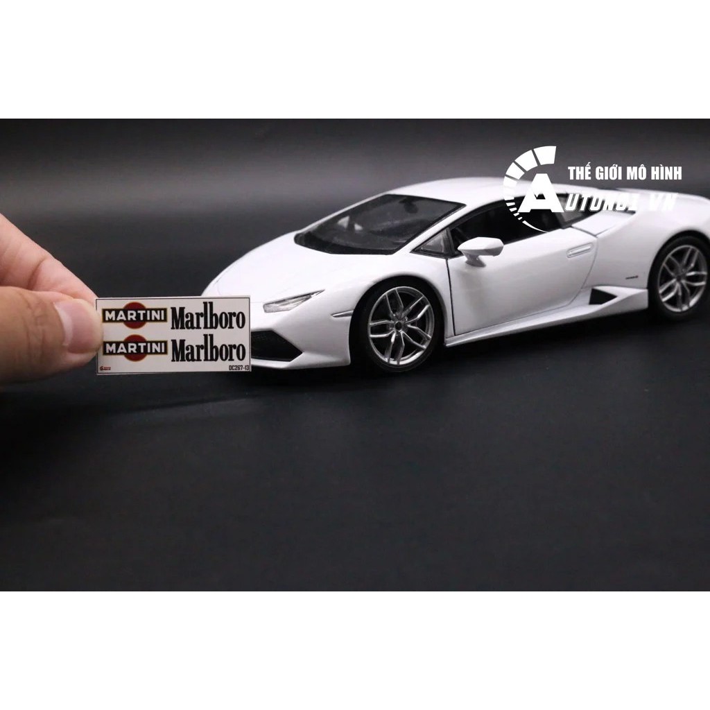 DECAL NƯỚC TEM MARTINI - MARLBORO CHO Ô TÔ 1:24 DC267-13