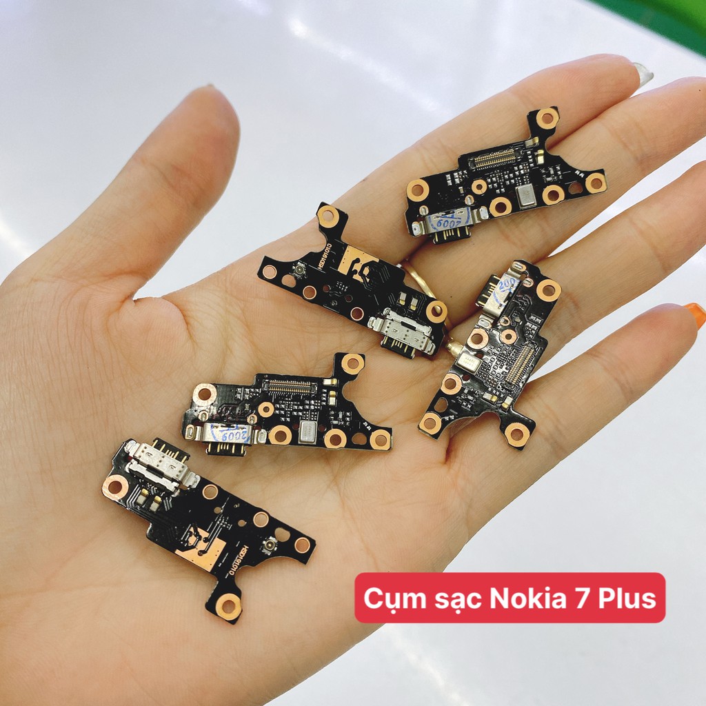 Cụm sạc Nokia 7 Plus ( mic , tai nghe ) , mạch sạc Nokia các mã TA-1041, TA-1062, TA-1046 linh kiện loại tốt, bao đ