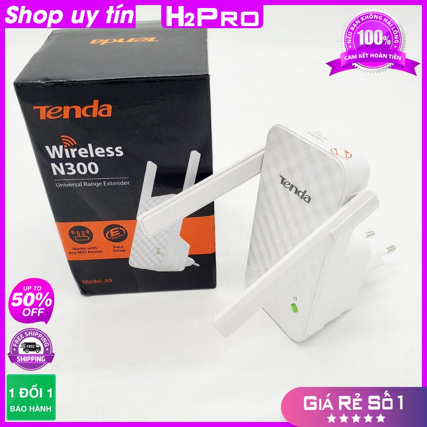 [RẺ VÔ ĐỊCH] Kích sóng wifi Tenda A9 H2Pro 300Mbps tốc độ cao, kích sóng wifi xuyên tường cực mạnh