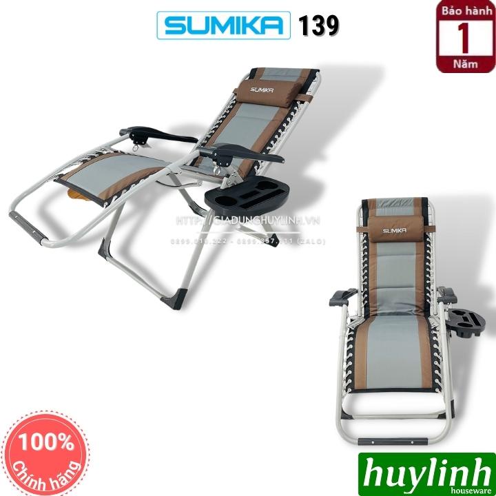 Ghế xếp gấp thư giãn Sumika 139 - 189x67cm - Tải trọng 300kg