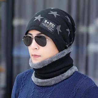 Set mũ và khăn len cao cấp cho nam
