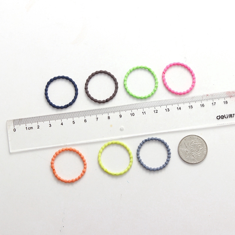 50 Pcs/ Lot New Girls Cute Colorful Basic Elastic Hair Bands Tie   Rubber Bands Children Fashion