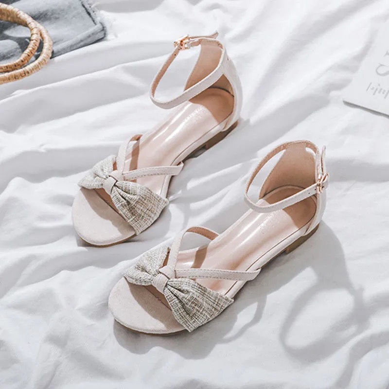 Giày Sandal Đế Mềm Phẳng Thời Trang Pháp Cho Nữ 2021