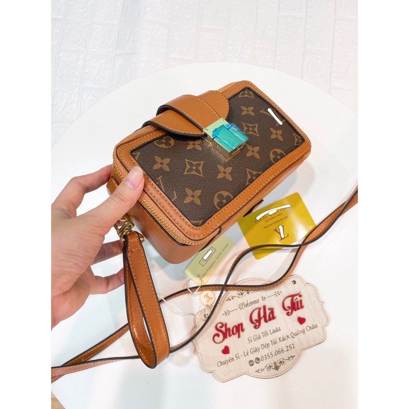 Túi hộp xinh xắn kèm dây đeo chéo Sz 20 ( Có hộp ) xinh
