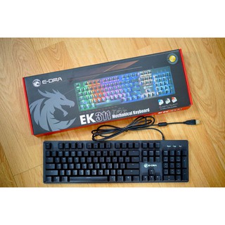 BÀN PHÍM CƠ E-DRA EK311 NEW 100% LED RGB - HÀNG CHÍNH HÃNG BH 24 THÁNG