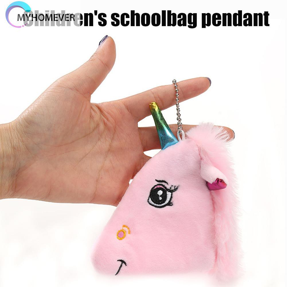 túi Cartoon Horse Shaped Bag Pendant Plush Wallet Kids Girls Small Money Purse nữ