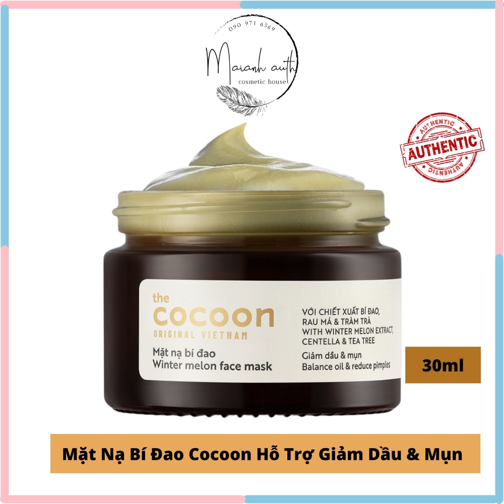 Mặt nạ Bí Đao Cocoon dành cho da dầu và mụn 30ml